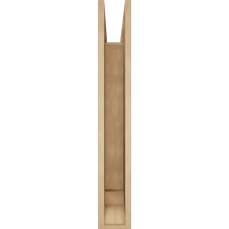 Ekena Millwork - BKTUR055X30X38LEC01RCPR - Timberthane Faux Wood Legacy Style Bracket, Traditional Ends, 5 1/2"W x 30"D x 38"H, Primed Tan