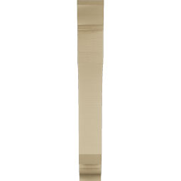 Ekena Millwork - BKTUR055X30X42LEC01RCPR - Timberthane Faux Wood Legacy Style Bracket, Traditional Ends, 5 1/2"W x 30"D x 42"H, Primed Tan
