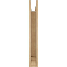 Ekena Millwork - BKTUR055X30X42LEC01RCPR - Timberthane Faux Wood Legacy Style Bracket, Traditional Ends, 5 1/2"W x 30"D x 42"H, Primed Tan