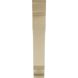 Ekena Millwork - BKTUR055X32X36LEC01RCPR - Timberthane Faux Wood Legacy Style Bracket, Traditional Ends, 5 1/2"W x 32"D x 36"H, Primed Tan