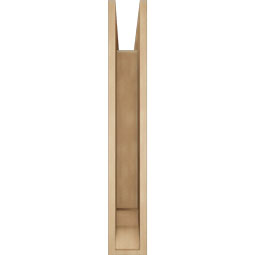 Ekena Millwork - BKTUR055X32X36LEC01RCPR - Timberthane Faux Wood Legacy Style Bracket, Traditional Ends, 5 1/2"W x 32"D x 36"H, Primed Tan
