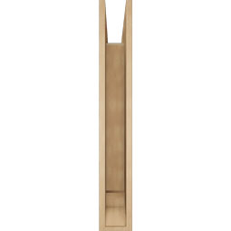 Ekena Millwork - BKTUR055X32X38LEC01RCPR - Timberthane Faux Wood Legacy Style Bracket, Traditional Ends, 5 1/2"W x 32"D x 38"H, Primed Tan