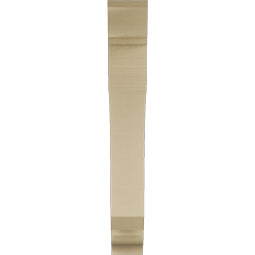 Ekena Millwork - BKTUR055X32X40LEC01RCPR - Timberthane Faux Wood Legacy Style Bracket, Traditional Ends, 5 1/2"W x 32"D x 40"H, Primed Tan