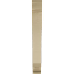 Ekena Millwork - BKTUR055X32X44LEC01RCPR - Timberthane Faux Wood Legacy Style Bracket, Traditional Ends, 5 1/2"W x 32"D x 44"H, Primed Tan