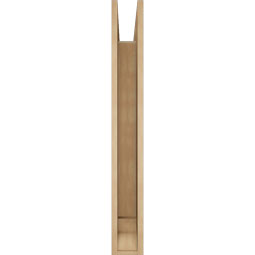 Ekena Millwork - BKTUR055X32X44LEC01RCPR - Timberthane Faux Wood Legacy Style Bracket, Traditional Ends, 5 1/2"W x 32"D x 44"H, Primed Tan