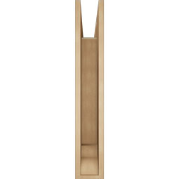 Ekena Millwork - BKTUR055X34X34LEC01RCPR - Timberthane Faux Wood Legacy Style Bracket, Traditional Ends, 5 1/2"W x 34"D x 34"H, Primed Tan