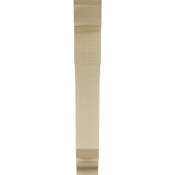 Ekena Millwork - BKTUR055X34X40LEC01RCPR - Timberthane Faux Wood Legacy Style Bracket, Traditional Ends, 5 1/2"W x 34"D x 40"H, Primed Tan