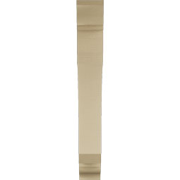 Ekena Millwork - BKTUR055X34X42LEC01RCPR - Timberthane Faux Wood Legacy Style Bracket, Traditional Ends, 5 1/2"W x 34"D x 42"H, Primed Tan
