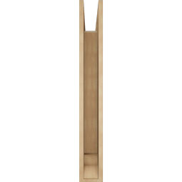 Ekena Millwork - BKTUR055X34X42LEC01RCPR - Timberthane Faux Wood Legacy Style Bracket, Traditional Ends, 5 1/2"W x 34"D x 42"H, Primed Tan