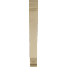 Ekena Millwork - BKTUR055X34X46LEC01RCPR - Timberthane Faux Wood Legacy Style Bracket, Traditional Ends, 5 1/2"W x 34"D x 46"H, Primed Tan