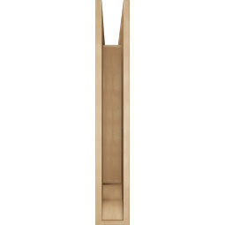 Ekena Millwork - BKTUR055X36X36LEC01RCPR - Timberthane Faux Wood Legacy Style Bracket, Traditional Ends, 5 1/2"W x 36"D x 36"H, Primed Tan