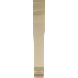 Ekena Millwork - BKTUR055X36X40LEC01RCPR - Timberthane Faux Wood Legacy Style Bracket, Traditional Ends, 5 1/2"W x 36"D x 40"H, Primed Tan
