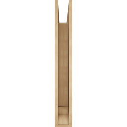 Ekena Millwork - BKTUR055X36X40LEC01RCPR - Timberthane Faux Wood Legacy Style Bracket, Traditional Ends, 5 1/2"W x 36"D x 40"H, Primed Tan