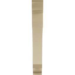 Ekena Millwork - BKTUR055X36X42LEC01RCPR - Timberthane Faux Wood Legacy Style Bracket, Traditional Ends, 5 1/2"W x 36"D x 42"H, Primed Tan