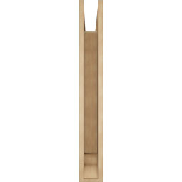 Ekena Millwork - BKTUR055X36X42LEC01RCPR - Timberthane Faux Wood Legacy Style Bracket, Traditional Ends, 5 1/2"W x 36"D x 42"H, Primed Tan