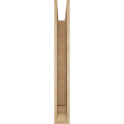 Ekena Millwork - BKTUR055X36X44LEC01RCPR - Timberthane Faux Wood Legacy Style Bracket, Traditional Ends, 5 1/2"W x 36"D x 44"H, Primed Tan