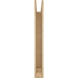 Ekena Millwork - BKTUR055X36X48LEC01RCPR - Timberthane Faux Wood Legacy Style Bracket, Traditional Ends, 5 1/2"W x 36"D x 48"H, Primed Tan