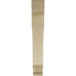 Ekena Millwork - BKTUR055X38X38LEC01RCPR - Timberthane Faux Wood Legacy Style Bracket, Traditional Ends, 5 1/2"W x 38"D x 38"H, Primed Tan