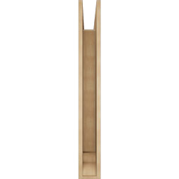 Ekena Millwork - BKTUR055X38X44LEC01RCPR - Timberthane Faux Wood Legacy Style Bracket, Traditional Ends, 5 1/2"W x 38"D x 44"H, Primed Tan