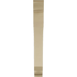 Ekena Millwork - BKTUR055X38X46LEC01RCPR - Timberthane Faux Wood Legacy Style Bracket, Traditional Ends, 5 1/2"W x 38"D x 46"H, Primed Tan