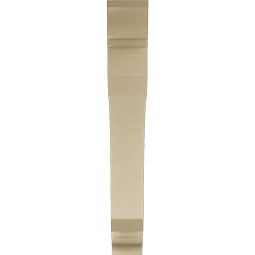 Ekena Millwork - BKTUR055X40X40LEC01RCPR - Timberthane Faux Wood Legacy Style Bracket, Traditional Ends, 5 1/2"W x 40"D x 40"H, Primed Tan