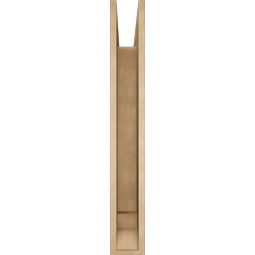 Ekena Millwork - BKTUR055X40X40LEC01RCPR - Timberthane Faux Wood Legacy Style Bracket, Traditional Ends, 5 1/2"W x 40"D x 40"H, Primed Tan