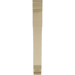 Ekena Millwork - BKTUR055X40X48LEC01RCPR - Timberthane Faux Wood Legacy Style Bracket, Traditional Ends, 5 1/2"W x 40"D x 48"H, Primed Tan