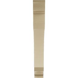 Ekena Millwork - BKTUR055X42X42LEC01RCPR - Timberthane Faux Wood Legacy Style Bracket, Traditional Ends, 5 1/2"W x 42"D x 42"H, Primed Tan