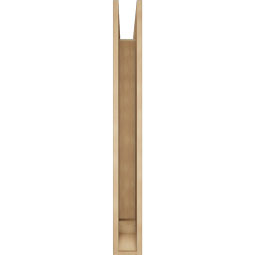 Ekena Millwork - BKTUR055X42X48LEC01RCPR - Timberthane Faux Wood Legacy Style Bracket, Traditional Ends, 5 1/2"W x 42"D x 48"H, Primed Tan