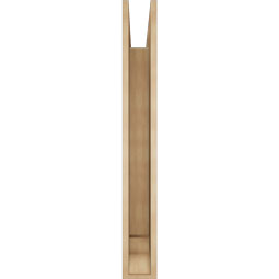 Ekena Millwork - BKTUR055X44X44LEC01RCPR - Timberthane Faux Wood Legacy Style Bracket, Traditional Ends, 5 1/2"W x 44"D x 44"H, Primed Tan
