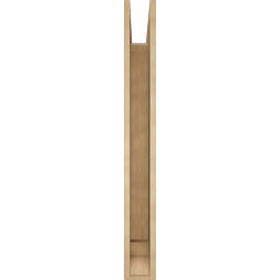 Ekena Millwork - BKTUR055X44X48LEC01RCPR - Timberthane Faux Wood Legacy Style Bracket, Traditional Ends, 5 1/2"W x 44"D x 48"H, Primed Tan