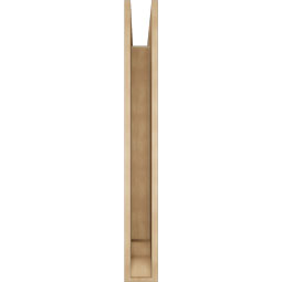 Ekena Millwork - BKTUR055X46X46LEC01RCPR - Timberthane Faux Wood Legacy Style Bracket, Traditional Ends, 5 1/2"W x 46"D x 46"H, Primed Tan