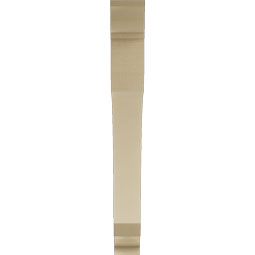 Ekena Millwork - BKTUR055X48X48LEC01RCPR - Timberthane Faux Wood Legacy Style Bracket, Traditional Ends, 5 1/2"W x 48"D x 48"H, Primed Tan