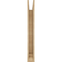 Ekena Millwork - BKTUR055X48X48LEC01RCPR - Timberthane Faux Wood Legacy Style Bracket, Traditional Ends, 5 1/2"W x 48"D x 48"H, Primed Tan