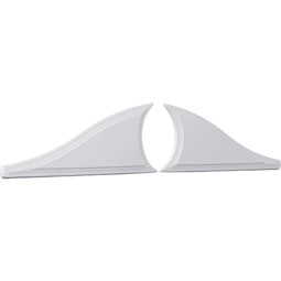 Ekena Millwork - ONL12X04KE - Endurathane Kepler Onlay, 12 3/8"W x 4 3/8"H x 1/4"P, Matching Pair (Dimensions are for Single Onlay), Factory Primed