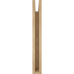 Ekena Millwork - BKTUR035X20X28LEC05RCPR - Timberthane Faux Wood Legacy Style Bracket, Block Ends, 3 1/2"W x 20"D x 28"H, Primed Tan
