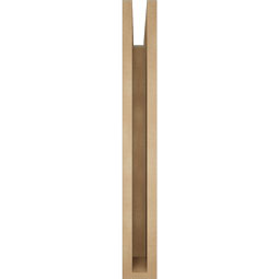 Ekena Millwork - BKTUR035X28X28LEC05RCPR - Timberthane Faux Wood Legacy Style Bracket, Block Ends, 3 1/2"W x 28"D x 28"H, Primed Tan