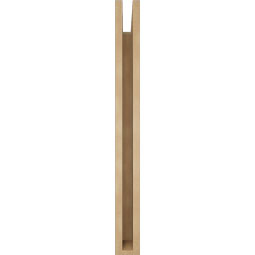 Ekena Millwork - BKTUR035X28X36LEC05RCPR - Timberthane Faux Wood Legacy Style Bracket, Block Ends, 3 1/2"W x 28"D x 36"H, Primed Tan