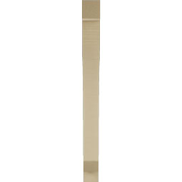 Ekena Millwork - BKTUR035X28X40LEC05RCPR - Timberthane Faux Wood Legacy Style Bracket, Block Ends, 3 1/2"W x 28"D x 40"H, Primed Tan