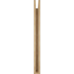 Ekena Millwork - BKTUR035X28X40LEC05RCPR - Timberthane Faux Wood Legacy Style Bracket, Block Ends, 3 1/2"W x 28"D x 40"H, Primed Tan