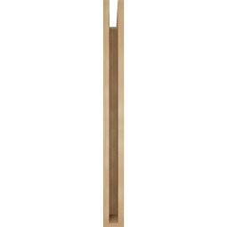Ekena Millwork - BKTUR035X30X38LEC05RCPR - Timberthane Faux Wood Legacy Style Bracket, Block Ends, 3 1/2"W x 30"D x 38"H, Primed Tan