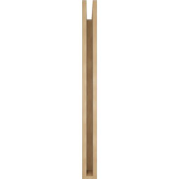 Ekena Millwork - BKTUR035X30X42LEC05RCPR - Timberthane Faux Wood Legacy Style Bracket, Block Ends, 3 1/2"W x 30"D x 42"H, Primed Tan