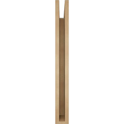 Ekena Millwork - BKTUR035X32X32LEC05RCPR - Timberthane Faux Wood Legacy Style Bracket, Block Ends, 3 1/2"W x 32"D x 32"H, Primed Tan