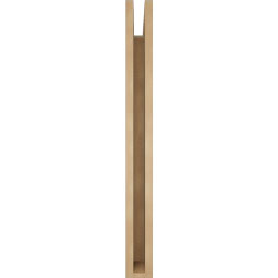 Ekena Millwork - BKTUR035X32X36LEC05RCPR - Timberthane Faux Wood Legacy Style Bracket, Block Ends, 3 1/2"W x 32"D x 36"H, Primed Tan