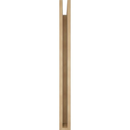 Ekena Millwork - BKTUR035X32X40LEC05RCPR - Timberthane Faux Wood Legacy Style Bracket, Block Ends, 3 1/2"W x 32"D x 40"H, Primed Tan