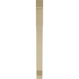 Ekena Millwork - BKTUR035X32X44LEC05RCPR - Timberthane Faux Wood Legacy Style Bracket, Block Ends, 3 1/2"W x 32"D x 44"H, Primed Tan