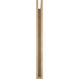 Ekena Millwork - BKTUR035X34X42LEC05RCPR - Timberthane Faux Wood Legacy Style Bracket, Block Ends, 3 1/2"W x 34"D x 42"H, Primed Tan