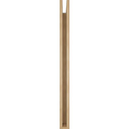 Ekena Millwork - BKTUR035X34X46LEC05RCPR - Timberthane Faux Wood Legacy Style Bracket, Block Ends, 3 1/2"W x 34"D x 46"H, Primed Tan