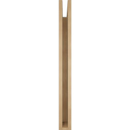 Ekena Millwork - BKTUR035X36X36LEC05RCPR - Timberthane Faux Wood Legacy Style Bracket, Block Ends, 3 1/2"W x 36"D x 36"H, Primed Tan