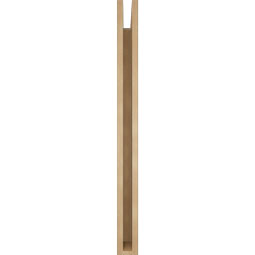 Ekena Millwork - BKTUR035X36X42LEC05RCPR - Timberthane Faux Wood Legacy Style Bracket, Block Ends, 3 1/2"W x 36"D x 42"H, Primed Tan